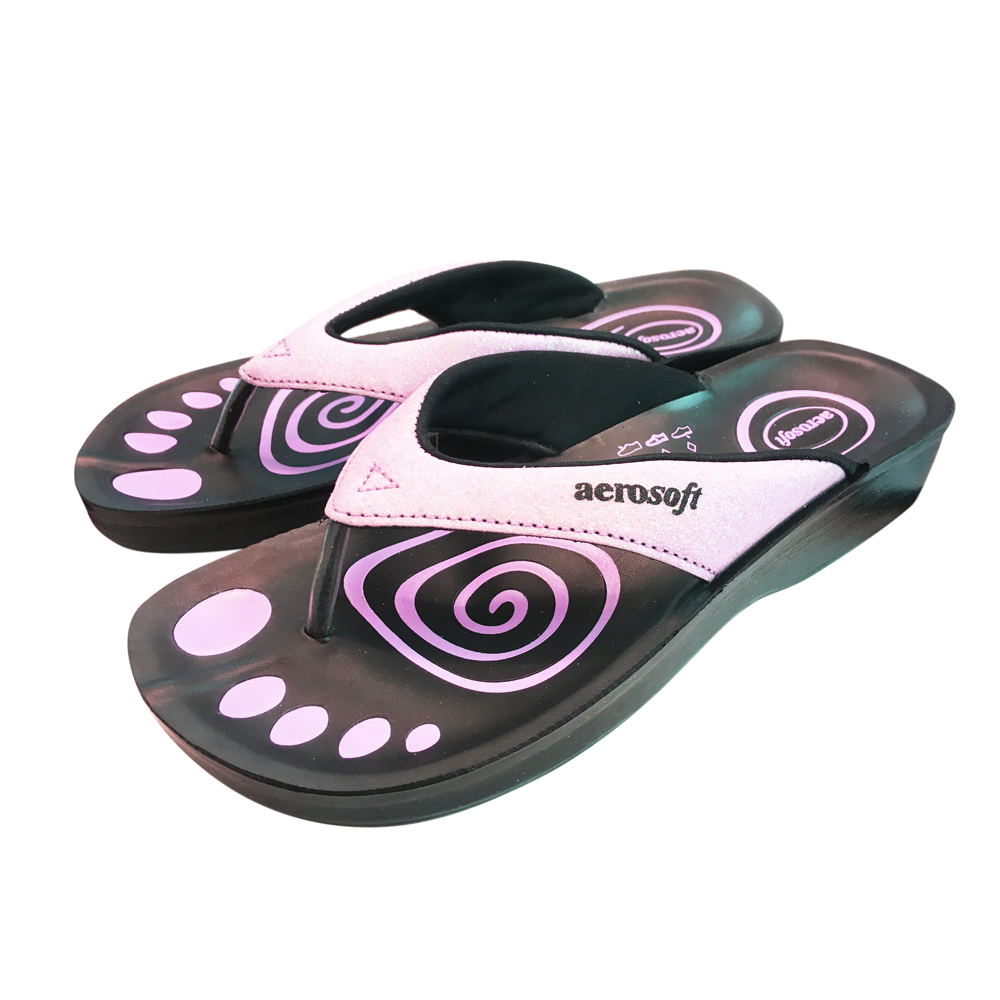 Aerosoft Sandals model A0825 w. glitter (Pink) at FamliiShop.com