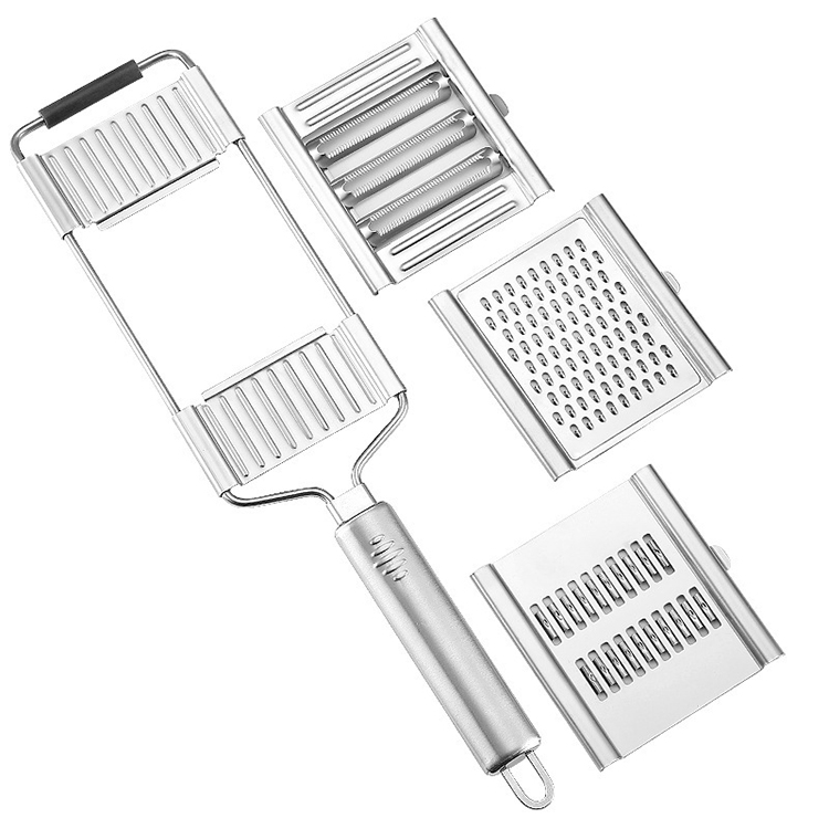 Kitcheniva Stainless Steel 3 in 1 Cheese Grater With Container And Lid, 1  Pcs - Foods Co.